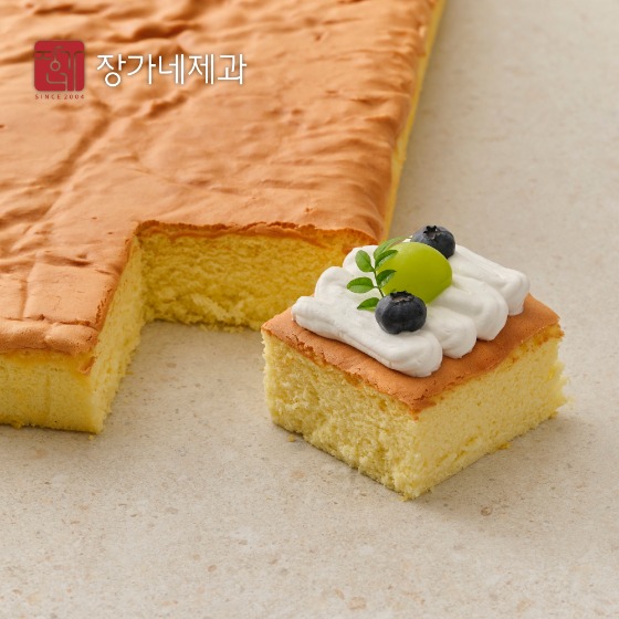 대형 사각 케이크시트 2개(바닐라/초코)